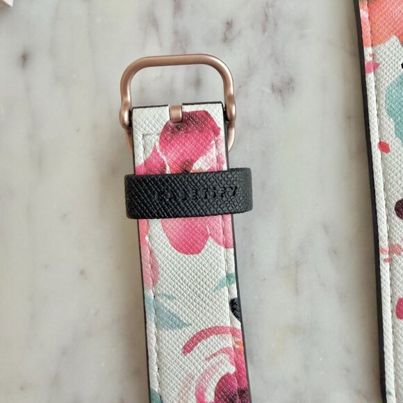 🌹 CASETIFY Watercolor Roses Saffiano Leather Apple Watch Band 38mm 40mm - Picture 4 of 8